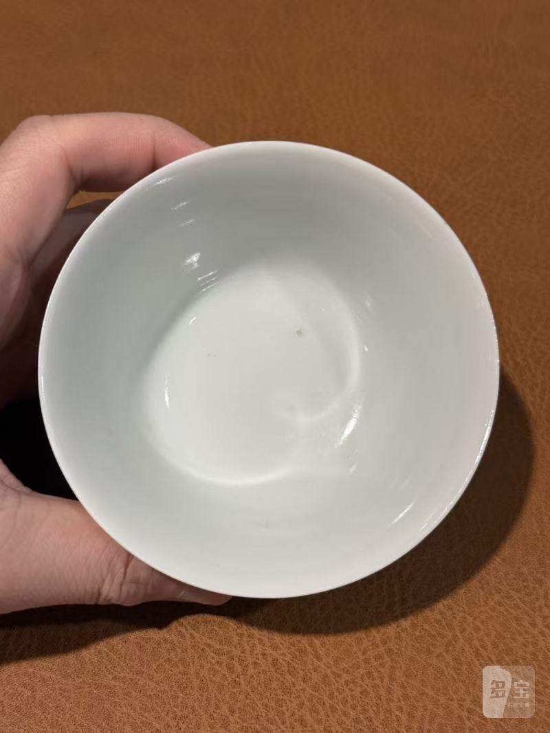 清道光 粉彩绣球花卉纹碗 - 图8